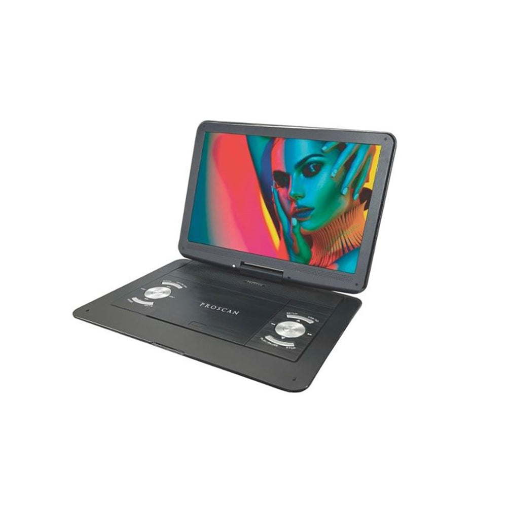 Proscan 13.3" Portable DVD Player Black Remote, DVD,DVD‐R/RW,CD‐R/RW - PDVD1332