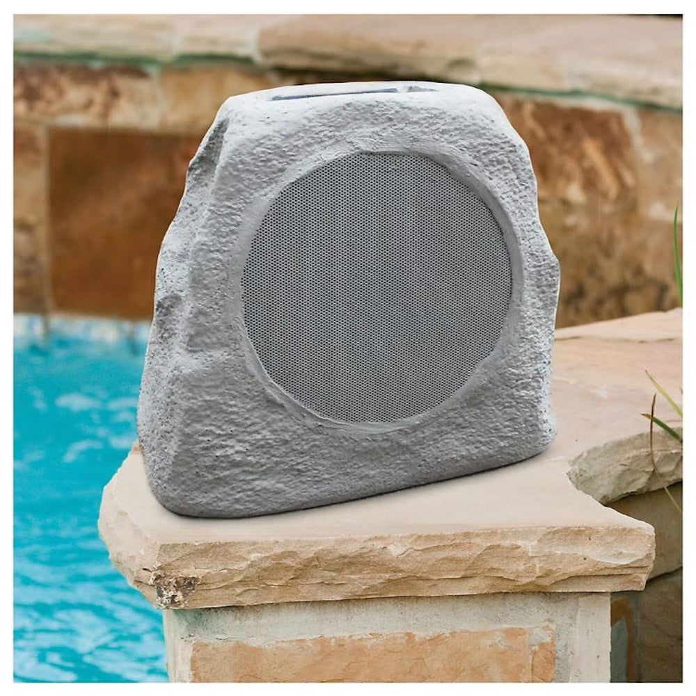 ION Solar Glow Stone Link Rock Speaker with Lights ISP183