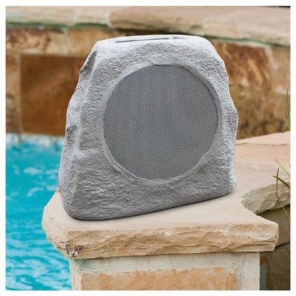 ION Solar Glow Stone Link Rock Speaker with Lights ISP183
