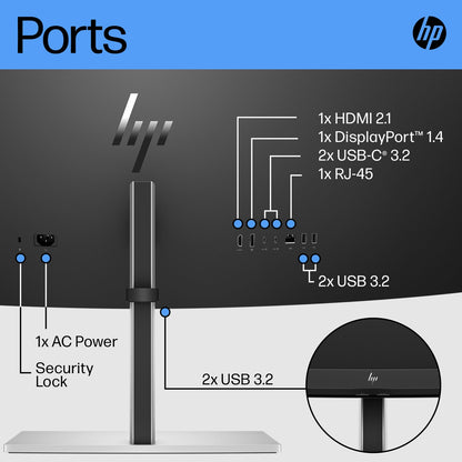 HP E45c G5 DQHD 44.5" 1440p 165 Hz 3ms Curved Monitor 6N4C1AAR