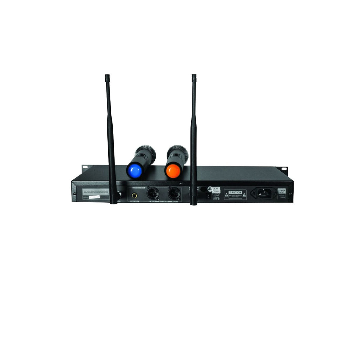 Technical Pro WM1302 Dual-Channel Wireless Handheld Microphone System 509 & 555 MHz