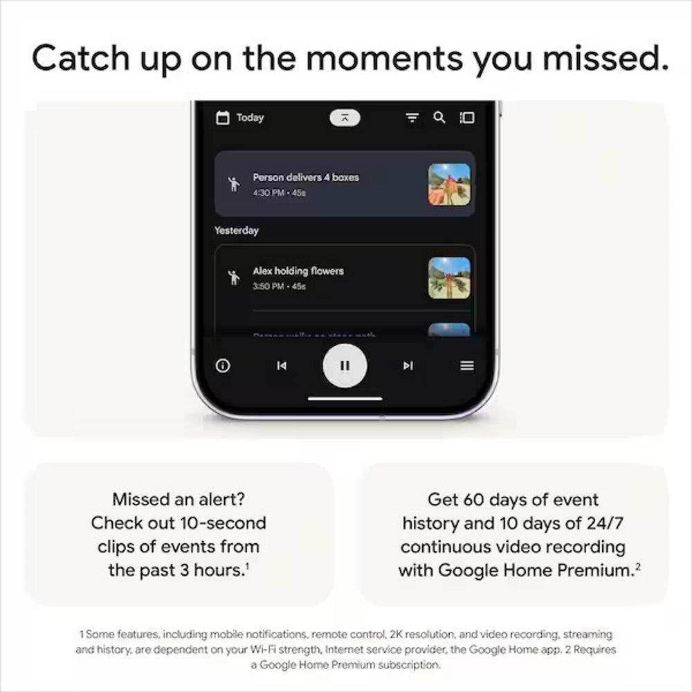 Google Nest Video Doorbell, Wired, 3rd Gen, Hazel GA09968-US
