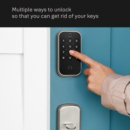 Yale Security Assure Lock 2 Deadbolt Keyed Smart Entry Door Lock YRD410-WF1-BSP