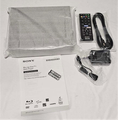 Sony BDP-BX370 Blu-ray Player Dolby TrueHD & DTS-HD built-in Wi-Fi w/ HDMI Cable