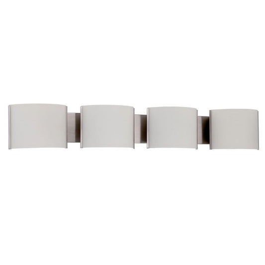 Luminance Stanton 4-Light Vanity 13W Bright Satin Nickel GU24 Socket TF3124-80-GU24