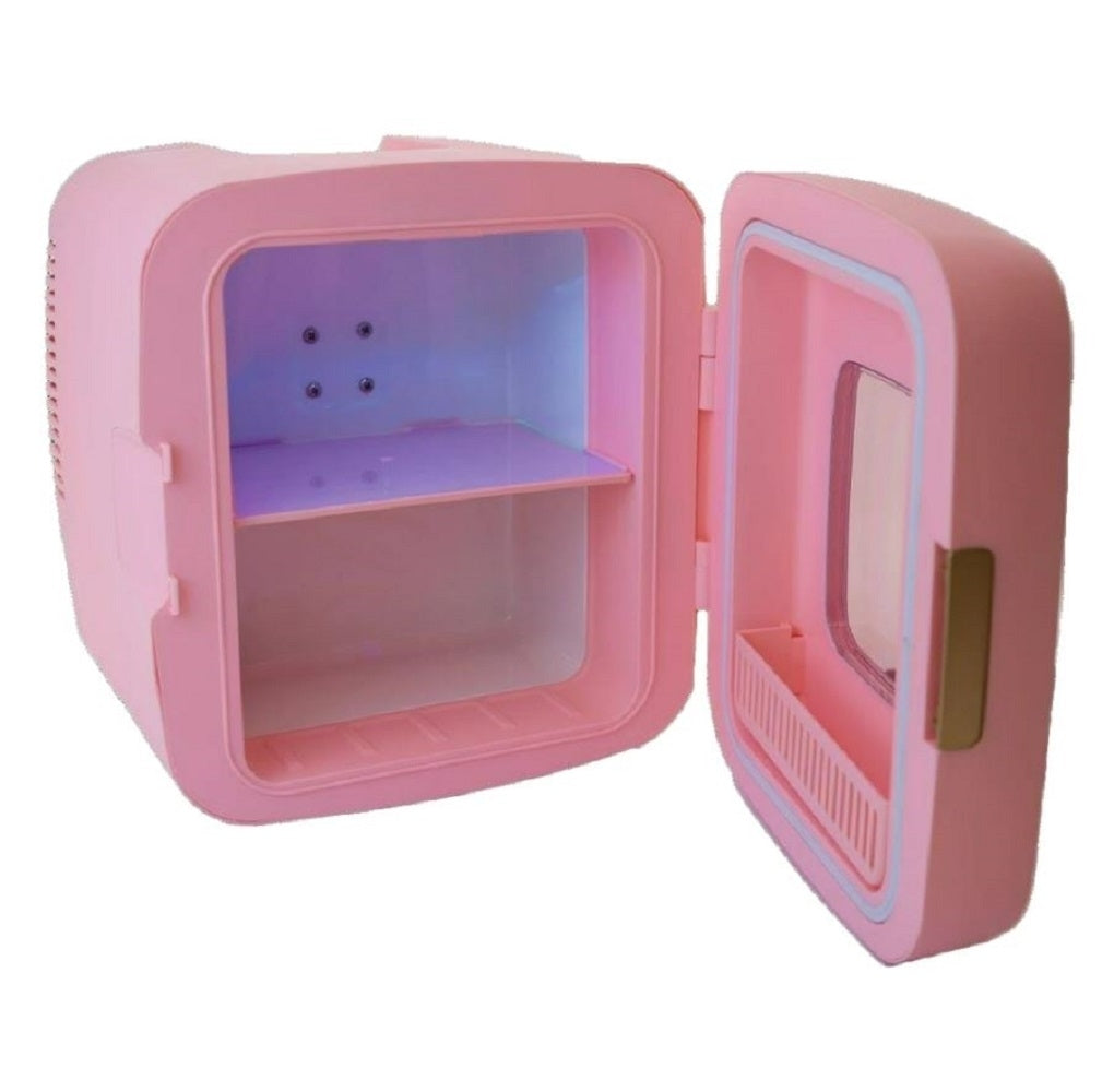 Frigidaire Retro 12 Can Mini Beverage/Skincare Cooler Pink EFMIS351-PINK