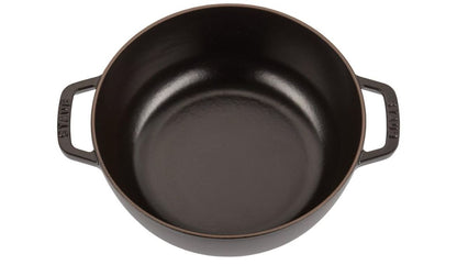 Staub Cast Iron Dutch Oven, 3.75Qt, serves 3-4, Made in France, Black 11732423
