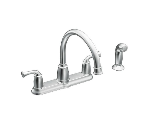 Moen Banbury Chrome Two-Handle High Arc Kitchen Faucet CA87553