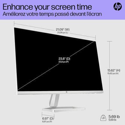 HP Series 5 23.8" 1920 x 1080 5ms 100Hz FHD Monitor with Speakers HDMI, VGA - 524SA