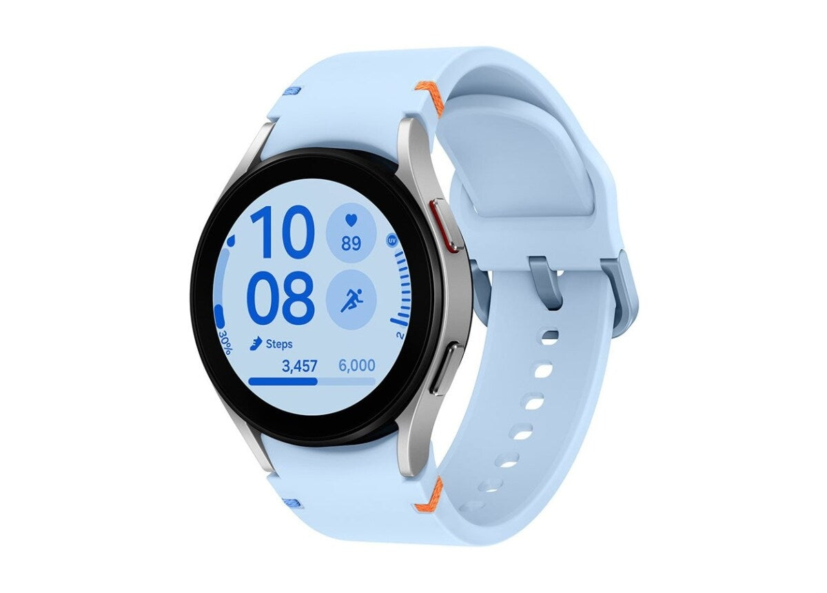 Samsung Galaxy Watch FE Smartwatch 40mm Silver Blue Band SM-R861NZSAXAA