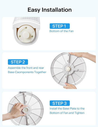 PELONIS 30 Inch Oscillating Tower Fan with 3 Speed Settings and Auto-off Timer, Standing Fan PFT28A2BWW, White