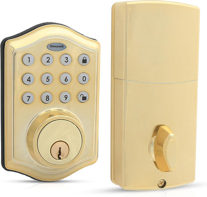 Honeywell Safes & Door Locks Keyless Entry Door Lock with Smart Electronic Keypad Deadbolt 8712009