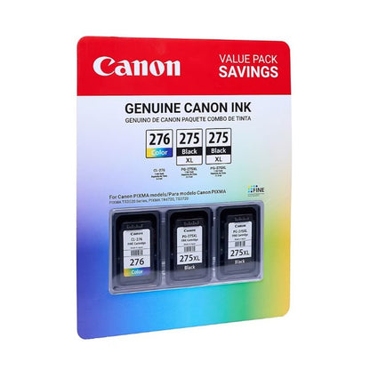 Canon Genuine Black PG-275XL & CL-276 Ink Cartridges Color Club Pack 4981C010AA