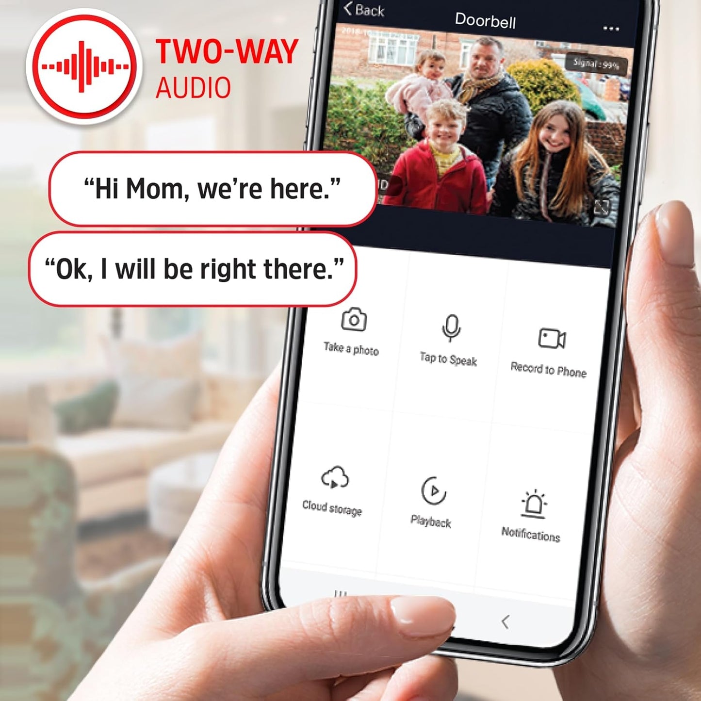 Energizer Connect Smart 2K 5GHz Wired Video Doorbell E0D1-1002-2KB