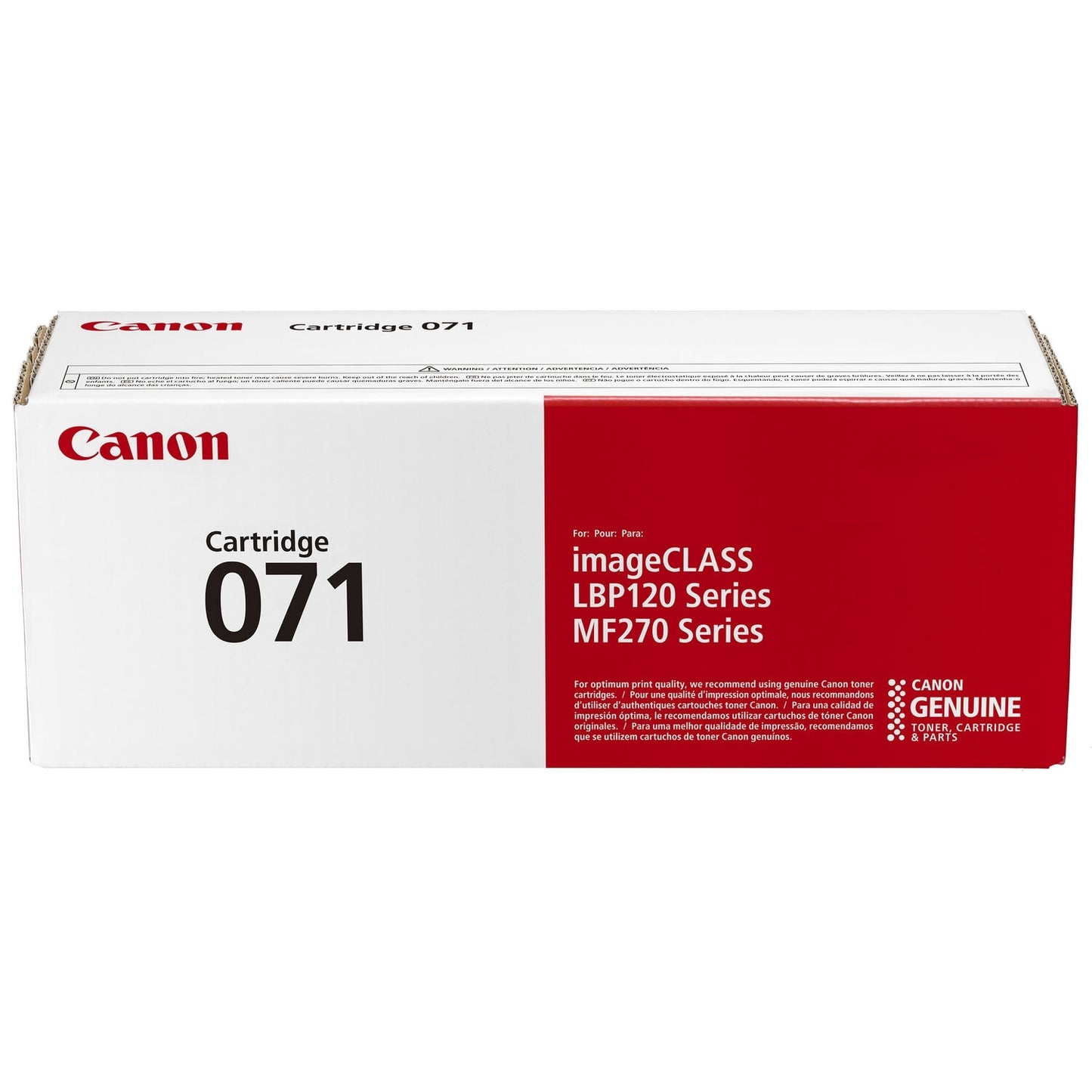 Canon 071 Black Toner Cartridge For imageCLASS LBP122dw Laser Printer, For LBP122dw, MF272dw, MF273dw, MF275dw - 5645C001