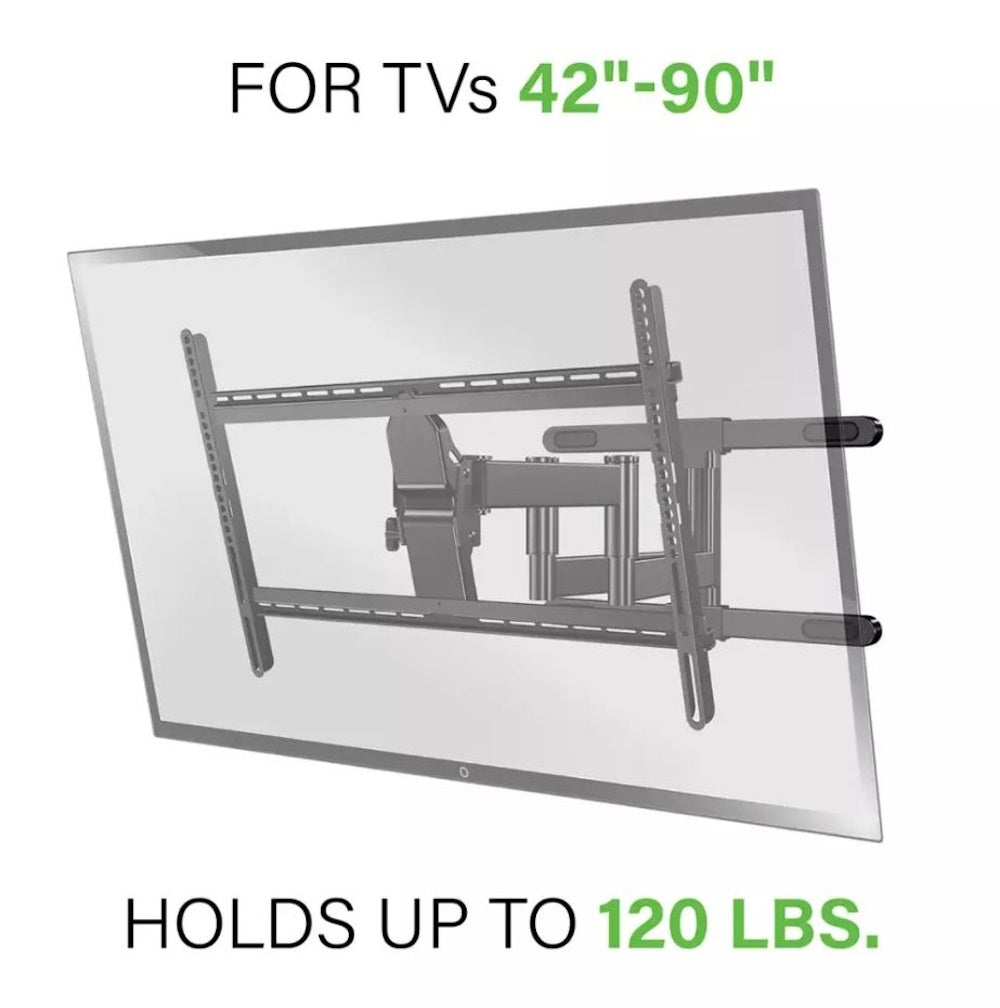 Sanus Decora Full-Motion TV Mount for 42"-90" TVs Up to 120 lbs. DLF225-B1 Black