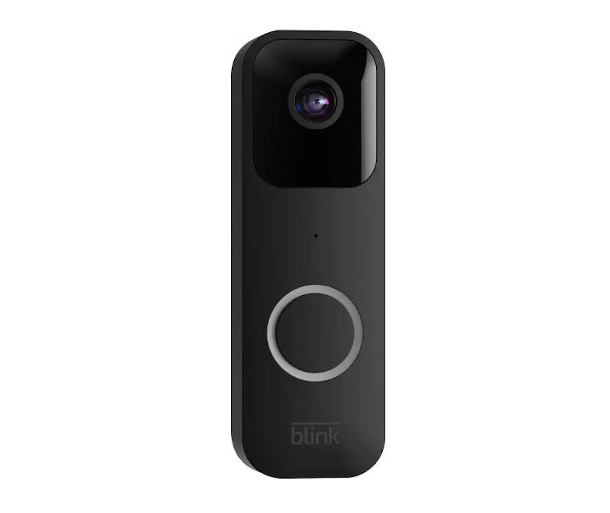 Blink Smart Wi-Fi Video Doorbell Wired/Battery Operated 2-Way Audio, HD Video, Motion detection, Chime App Alerts, Works with Alexa, Black