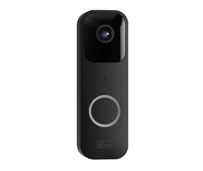 Blink Smart Wi-Fi Video Doorbell Wired/Battery Operated 2-Way Audio, HD Video, Motion detection, Chime App Alerts, Works with Alexa, Black