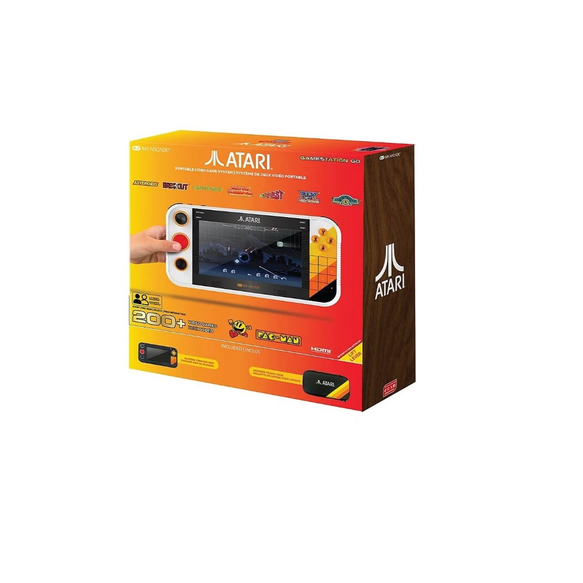 My Arcade Atari Gamestation Go Bundle, over 200 built-in games, 7" full-color display, Built-in Wi-Fi, built-in rechargeable battery - DGUNL-7177