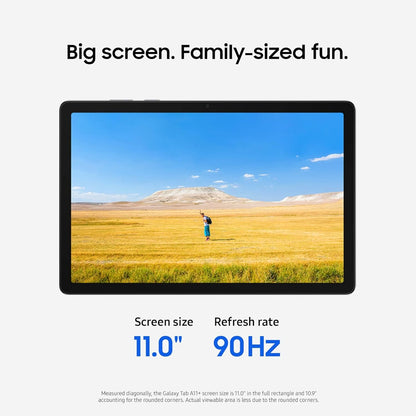 Samsung Galaxy Tab A11+ 11" 128GB 6GB RAM Bluetooth & Wi-Fi Gray, Facial recognition, microSD slot, 1x USB-C 2.0 - SM-X230NZAIXAR
