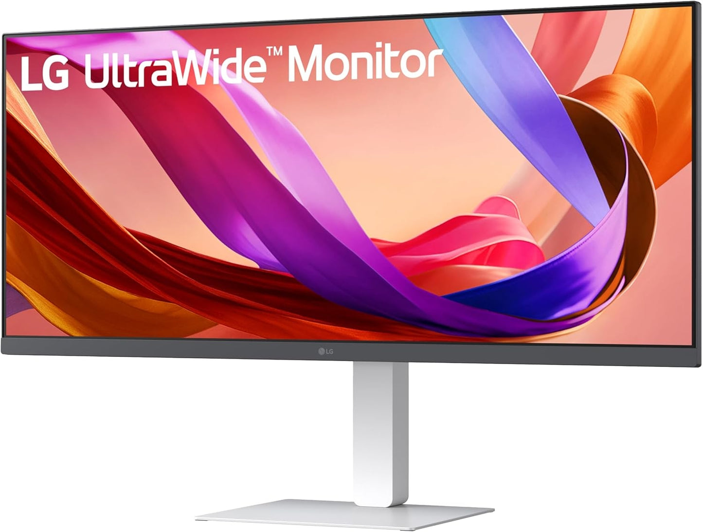 LG - 34U530A-W 34" UltraWide WFHD Monitor, 100Hz, HDR 400, HDMI, DP, USB-C, Tilt/Height/Swivel - White