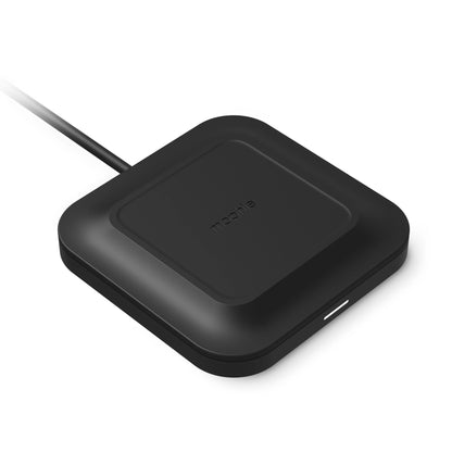 Mophie Wireless Charge base 15W - Black, w/ 20W power adapter WRLS-PAD-15W