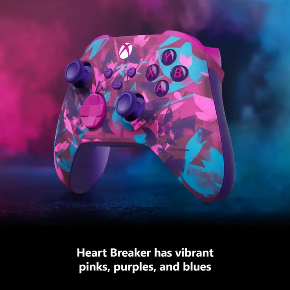 Microsoft - XBOX Wireless Controller for XBOX Series X, XBOX Series S, XBOX One, PCs - Heart Breaker