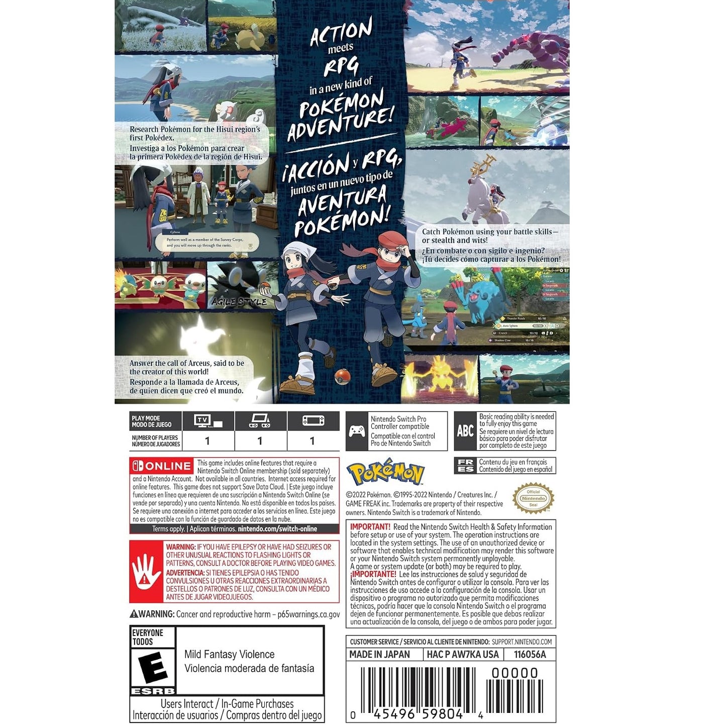 Pokemon Legends: Arceus - Nintendo Switch
