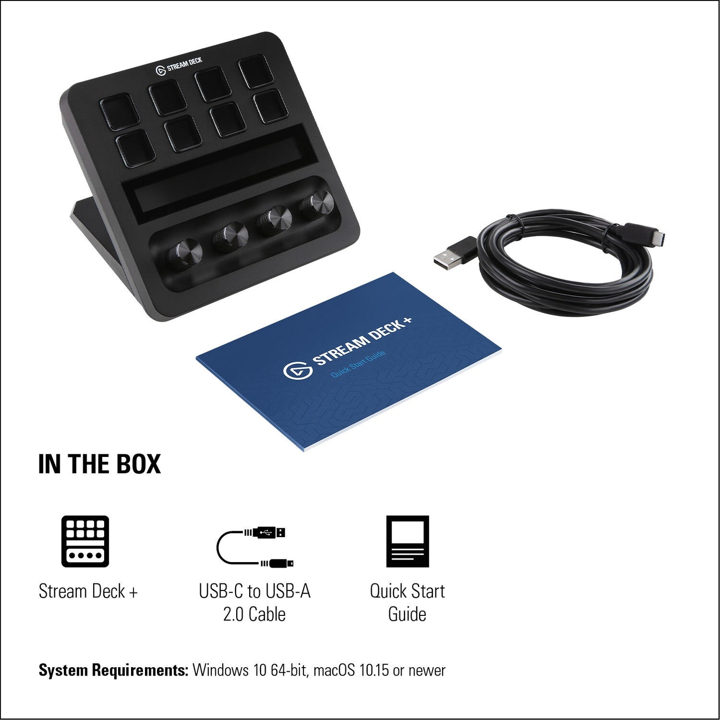 Elgato Stream Deck +, Audio Mixer and Studio Controller 20GBD9901