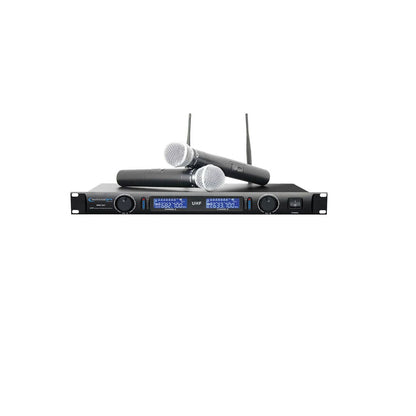 Technical Pro WM1302 Dual-Channel Wireless Handheld Microphone System 509 & 555 MHz