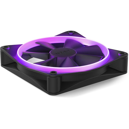 NZXT F120 120mm RGB PWM Fan Black, 3-Pack with NZXT CAM Controller RF-R12TF-B1