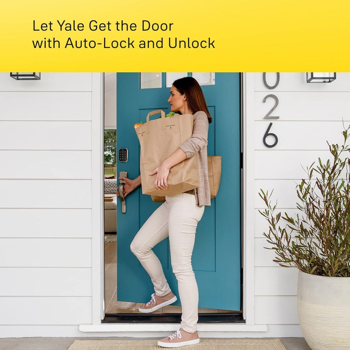 Yale Security Assure Lock 2 Deadbolt Keyed Smart Entry Door Lock YRD410-WF1-BSP