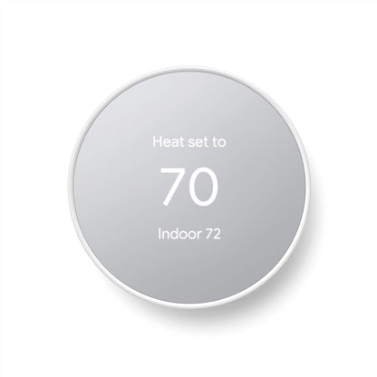 Google Nest Smart Programmable Wi-Fi Thermostat Snow GA01334