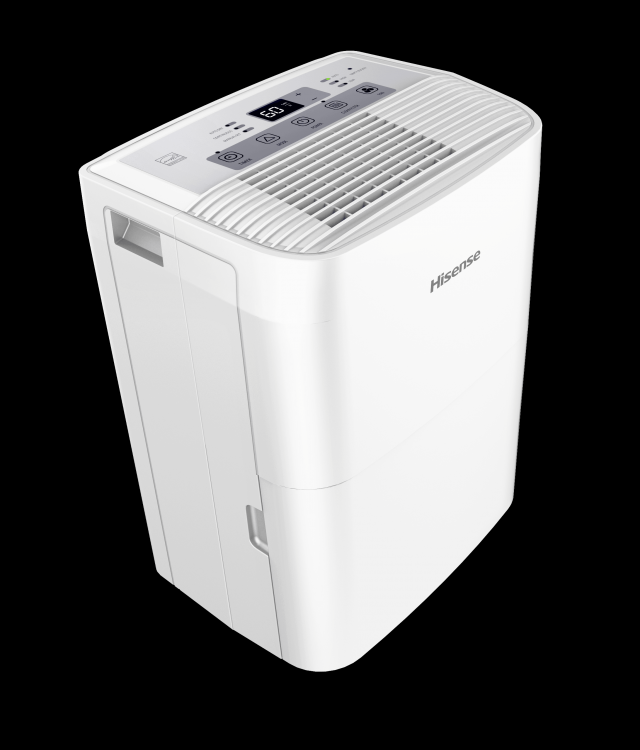 Hisense DH5020K 3-Speed Dehumidifier 35-Pint Capacity, 1000 sq. ft. coverage, 3 Modes – Auto, Continuous, Manual / 3 Fan Speeds – High, Low, Auto
