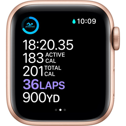 Apple Watch Series 6 GPS, 40mm, Gold Aluminum, Pink Sand Sport Band MG123LL/A