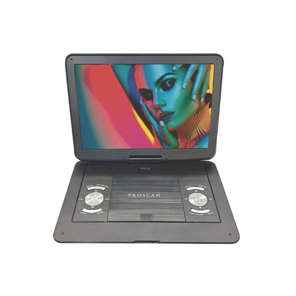 Proscan 13.3" Portable DVD Player Black Remote, DVD,DVD‐R/RW,CD‐R/RW - PDVD1332
