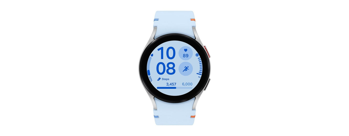 Samsung Galaxy Watch FE Smartwatch 40mm Silver Blue Band SM-R861NZSAXAA