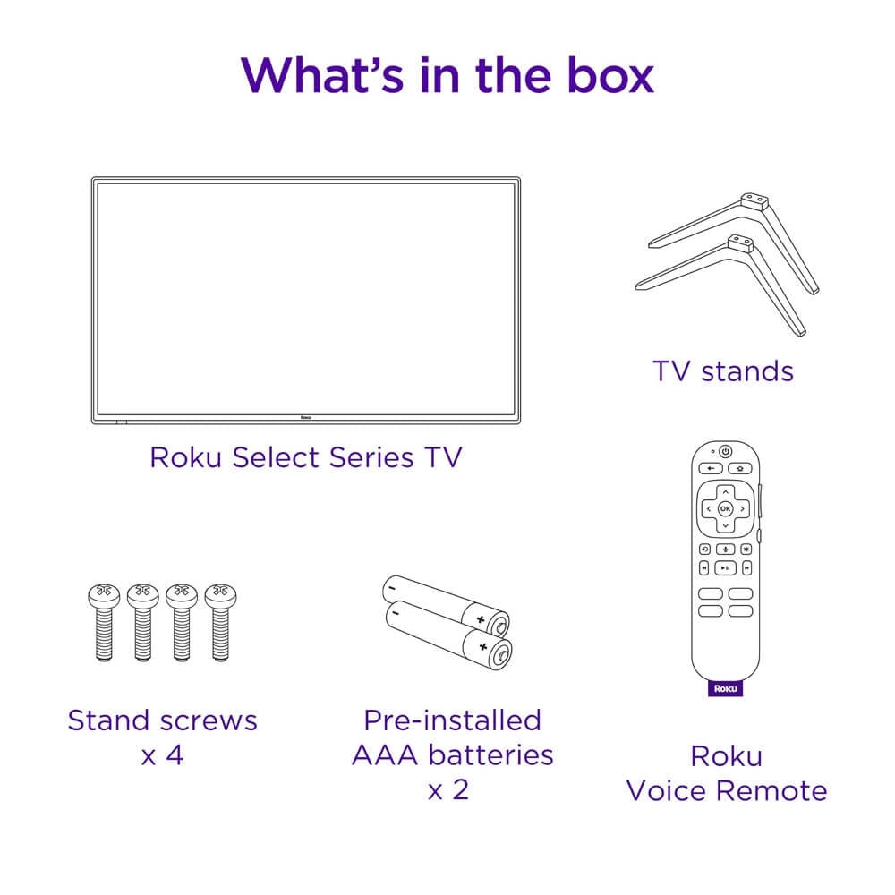 Roku 32" HD LED Select Series Dolby Atmos, Apple AirPlay, 720p, Smart TV 32R2B5