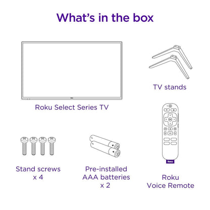 Roku 32" HD LED Select Series Dolby Atmos, Apple AirPlay, 720p, Smart TV 32R2B5