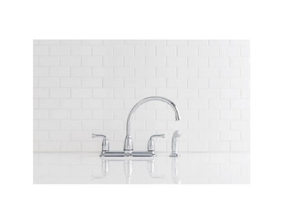 Moen Banbury Chrome Two-Handle High Arc Kitchen Faucet CA87553