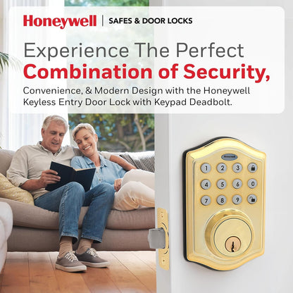 Honeywell Safes & Door Locks Keyless Entry Door Lock with Smart Electronic Keypad Deadbolt 8712009