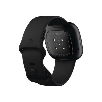 Fitbit Versa 3 Smartwatch Bundle with Small and Large Bands and Bonus Large Accessory Band Black FB511BKBKL