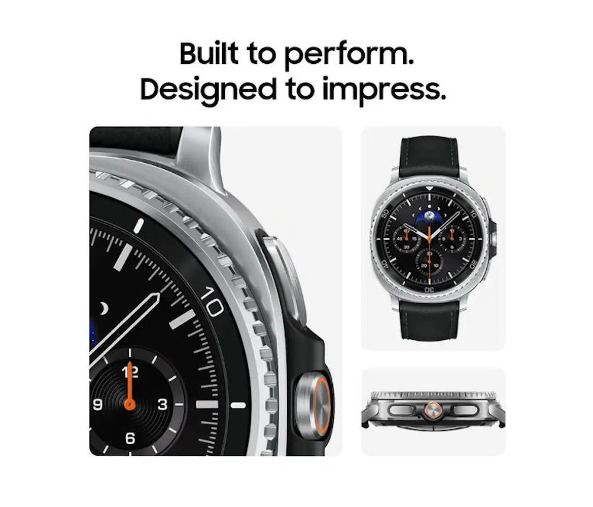 Samsung - Galaxy Watch8 Classic Stainless Steel Smartwatch 46mm BT - Black - (2025) SM-L500NZKAXAA