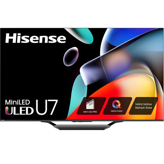 Hisense 85" Class U7 Series Mini-LED 4K UHD QLED Smart Google TV, 144Hz With Game Mode Pro (2024) 85U7N