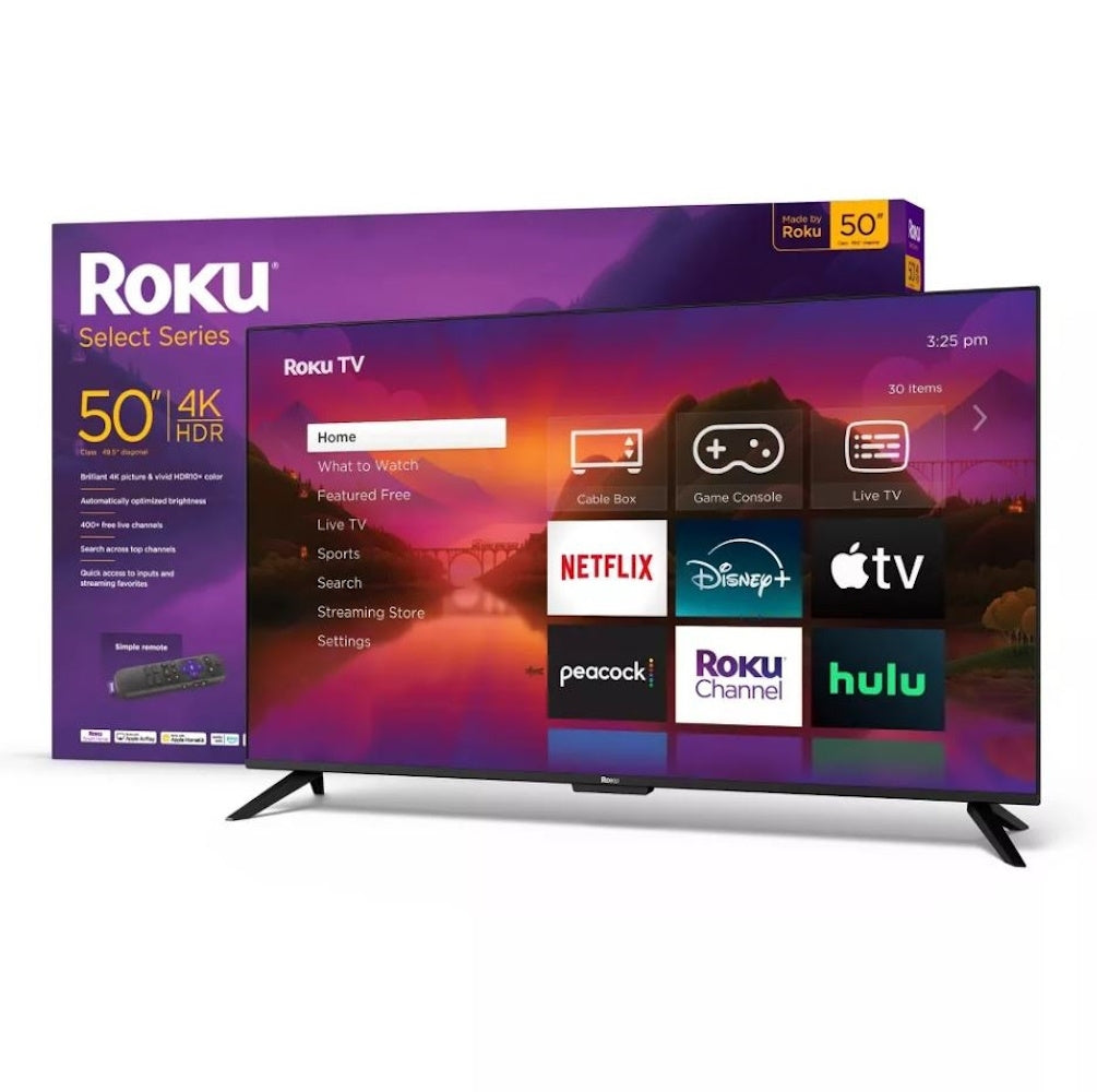 Roku 50" Select Series 4K HDR Smart Roku TV with Roku TV Remote 50R4C4