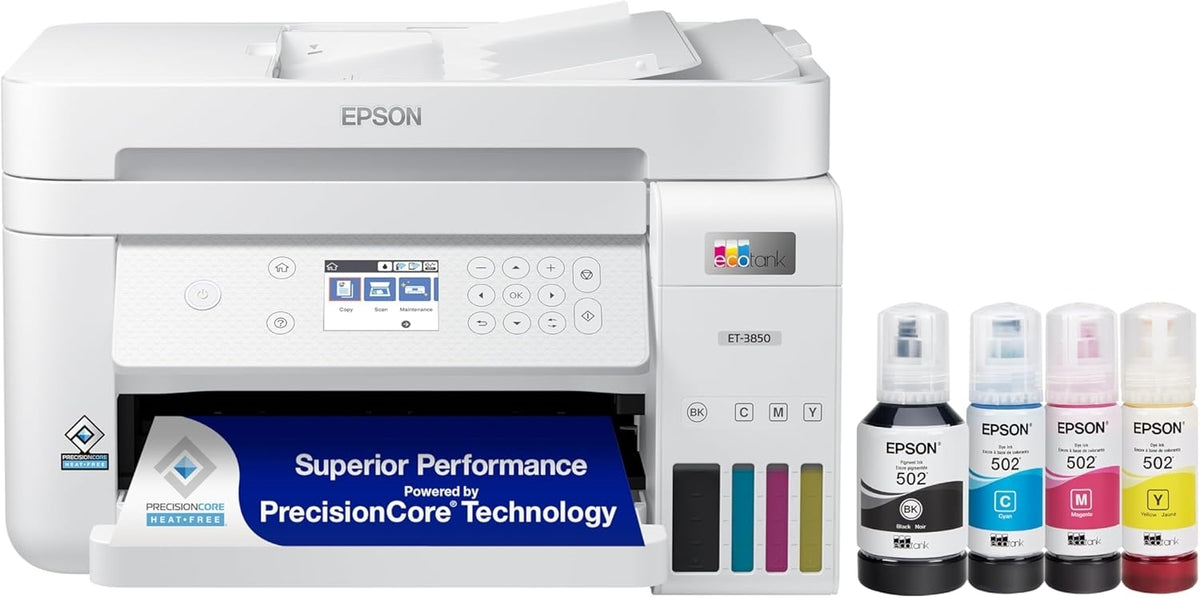Epson EcoTank ET-3850 SE AIO Supertank Wireless All-in-One Inkjet Printer White