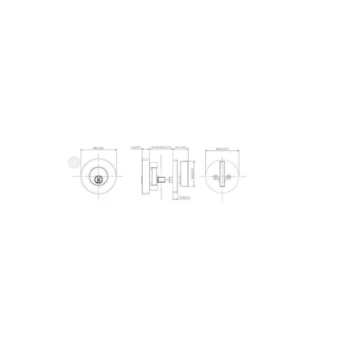 Round Satin Nickel Single Cylinder Deadbolt Featuring Dual Keyway DD1X21PXJ