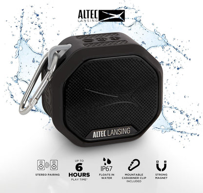 Altec Lansing HydraTrek 2.0 Everything Proof Portable Speaker IMW1012-BLKGRY