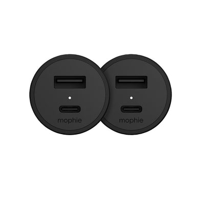 Mophie Car Charger USBC-USBA 42W 2 pack
