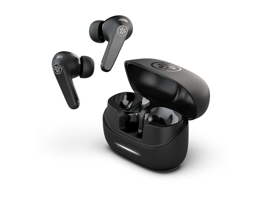 JLab JBuds Pods Active Noise Cancelling True Wireless Earbuds, ANC, Multipoint, IP55, 56+ hours playback - EBJBPODSRBLK124